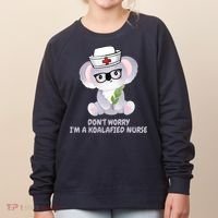 Funny Nurse Gifts, Koala Koalafied Nursing Qualified Women's Sweatshirt thumb 0