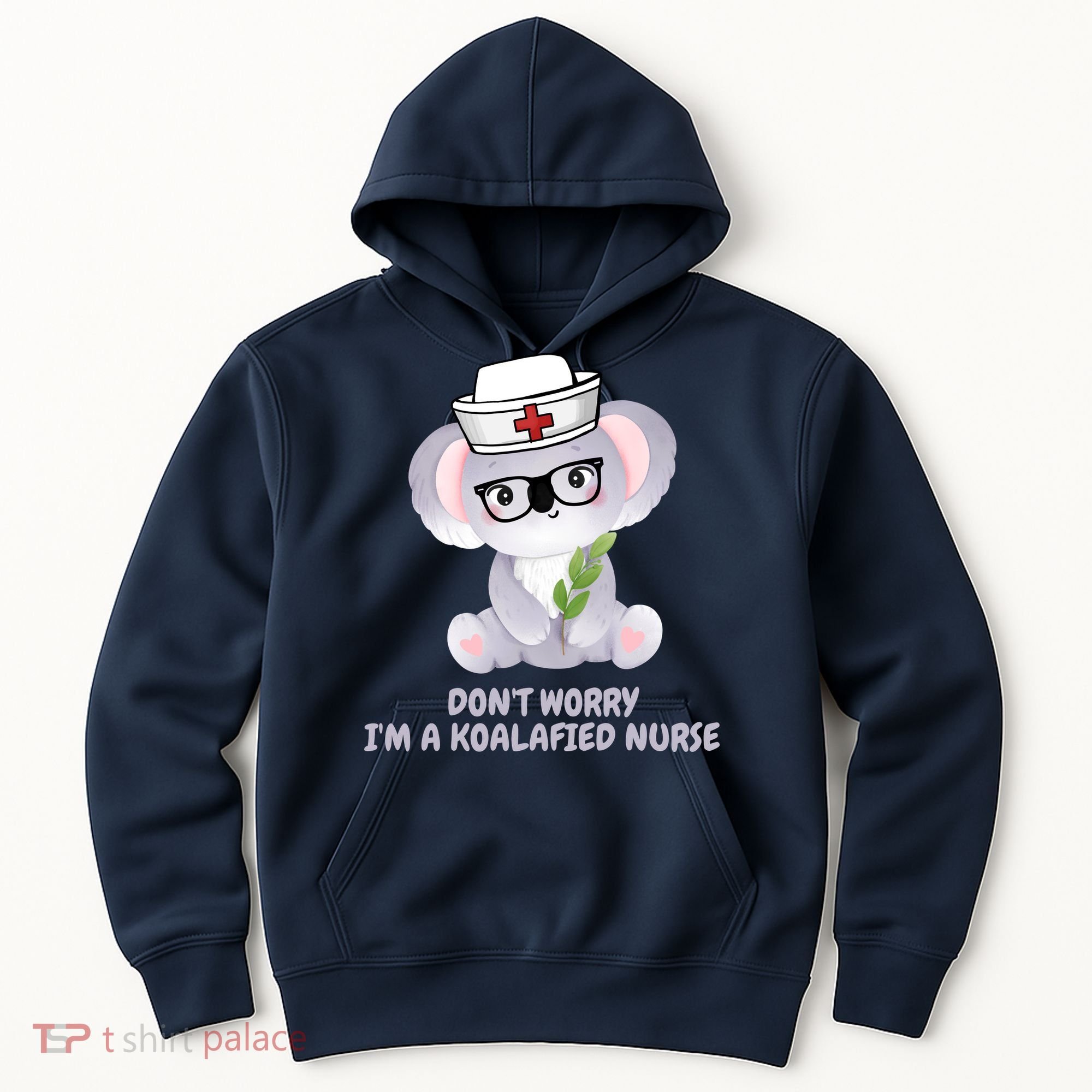 Funny Nurse Gifts, Koala Koalafied Nursing Qualified Hoodie