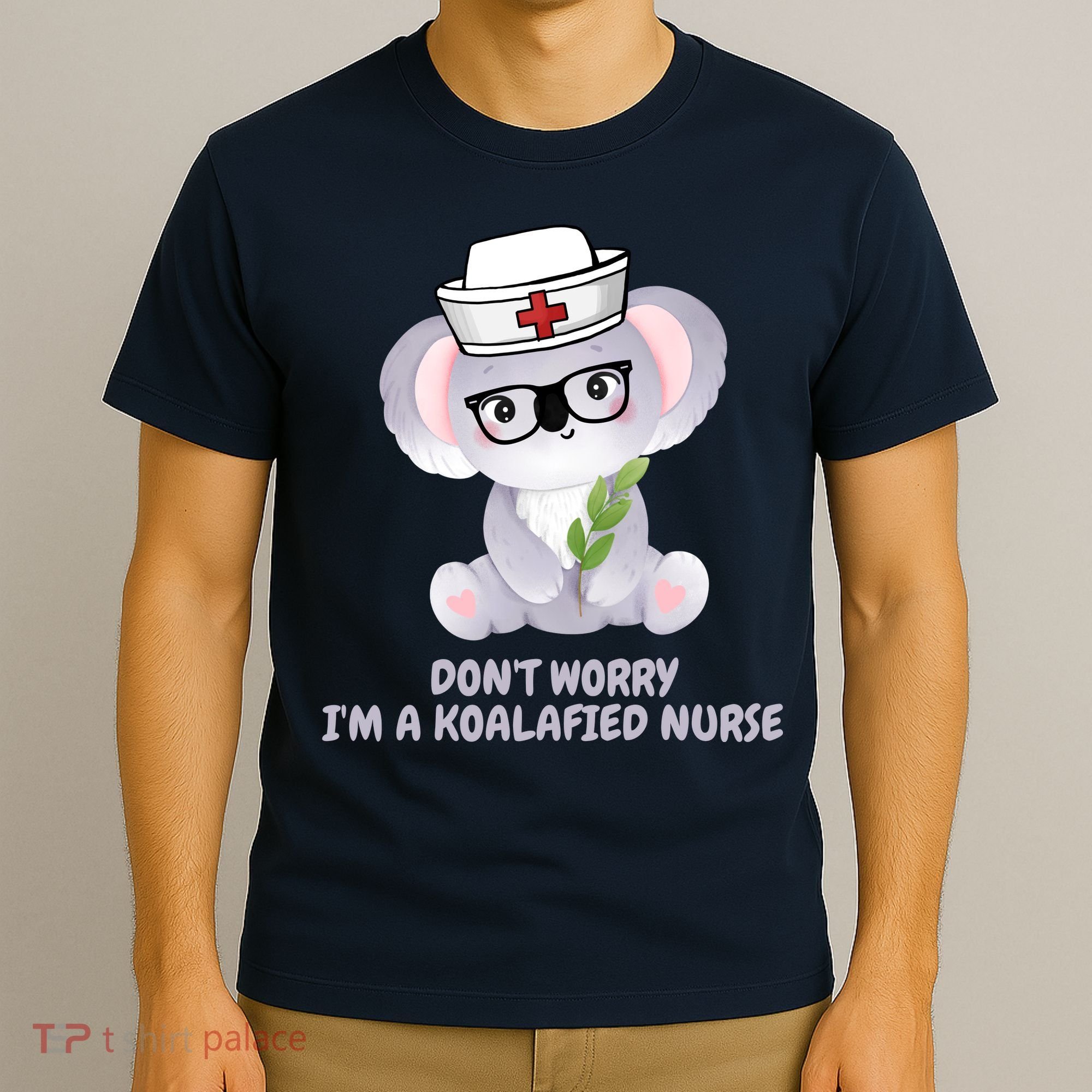 Funny Nurse Gifts, Koala Koalafied Nursing Qualified T-Shirt