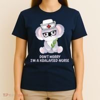 Funny Nurse Gifts, Koala Koalafied Nursing Qualified T-Shirt thumb 4