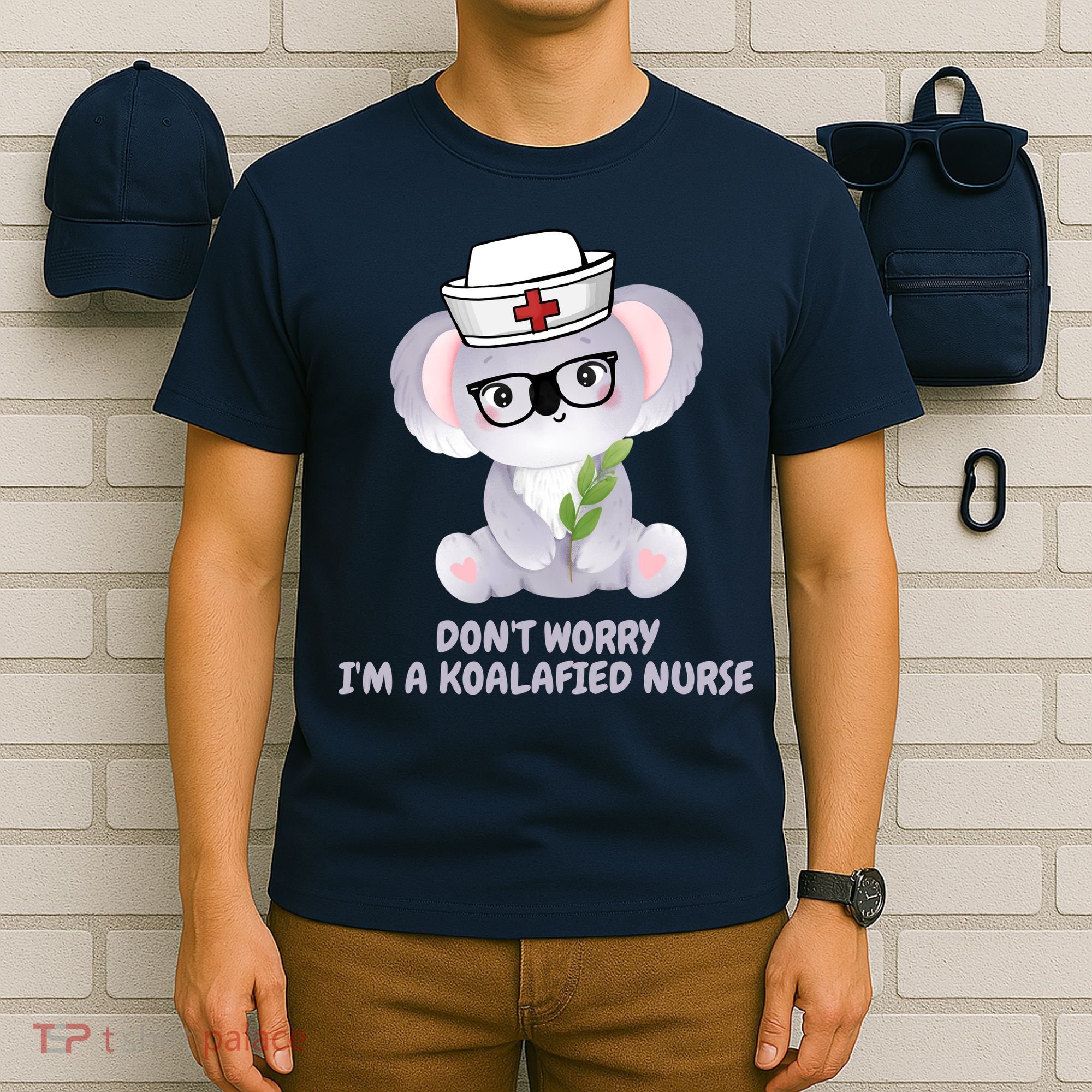 Funny Nurse Gifts, Koala Koalafied Nursing Qualified T-Shirt