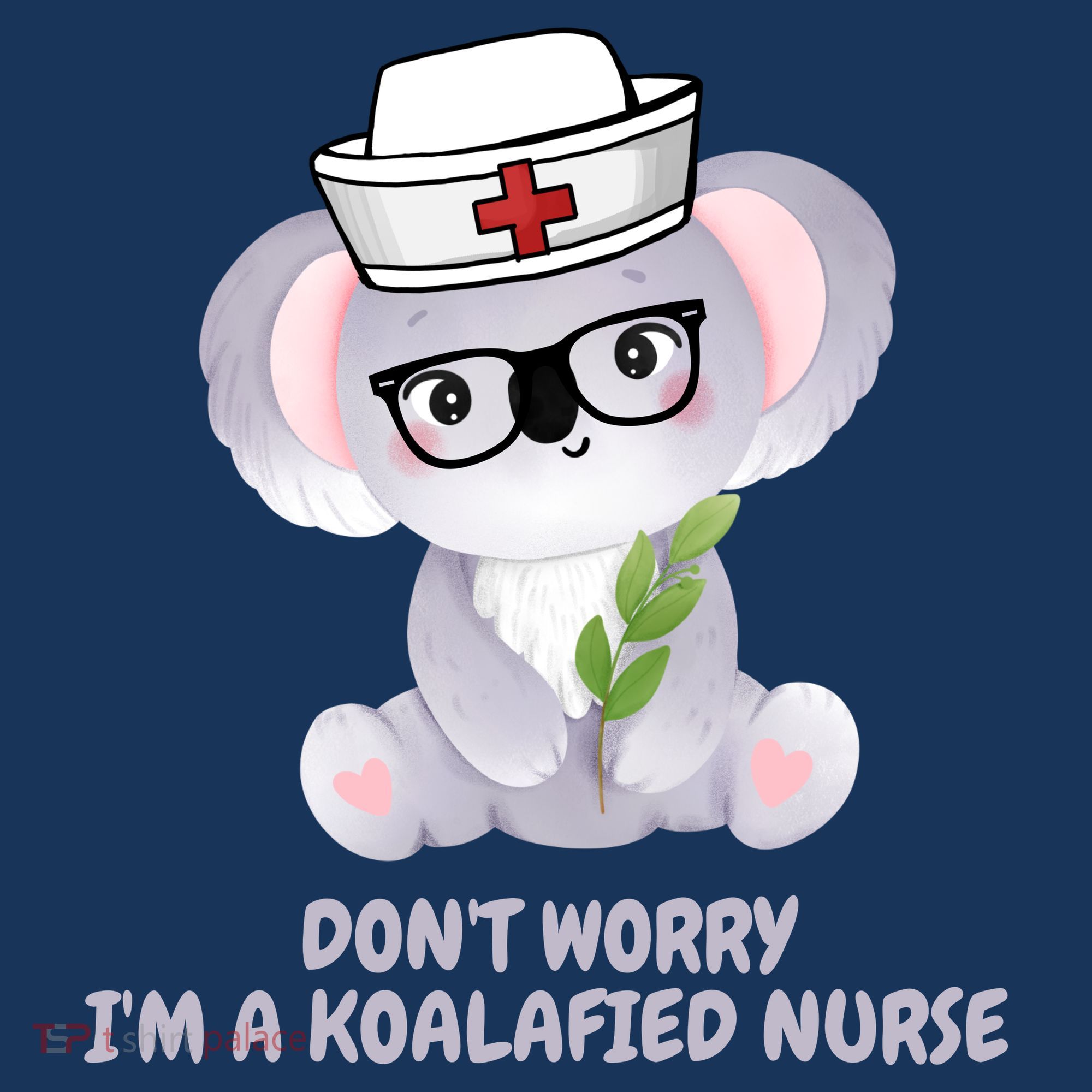 Funny Nurse Gifts, Koala Koalafied Nursing Qualified T-Shirt