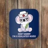 Funny Nurse Gifts, Koala Koalafied Nursing Qualified Coaster thumb 0