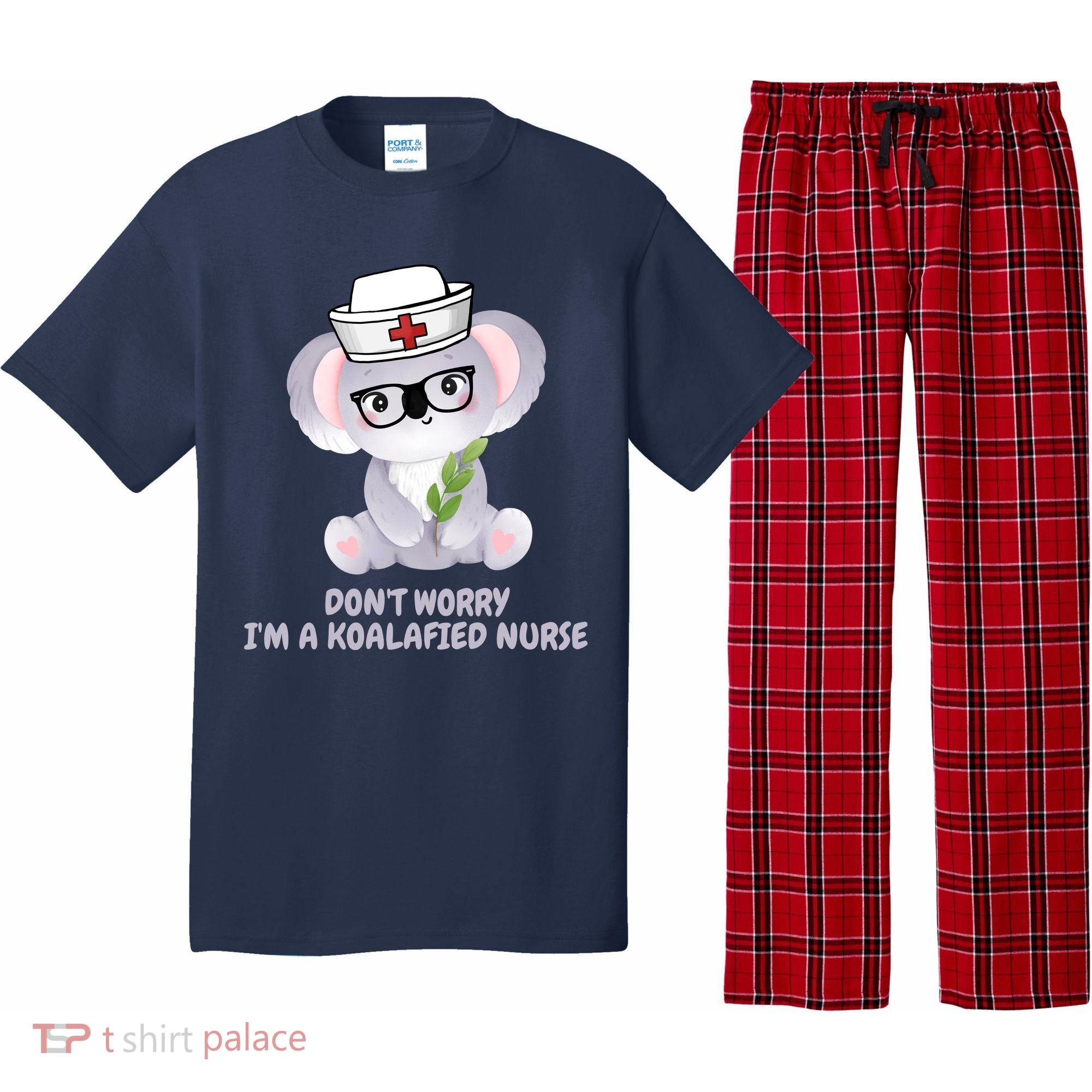 Funny Nurse Gifts, Koala Koalafied Nursing Qualified Pajama Set