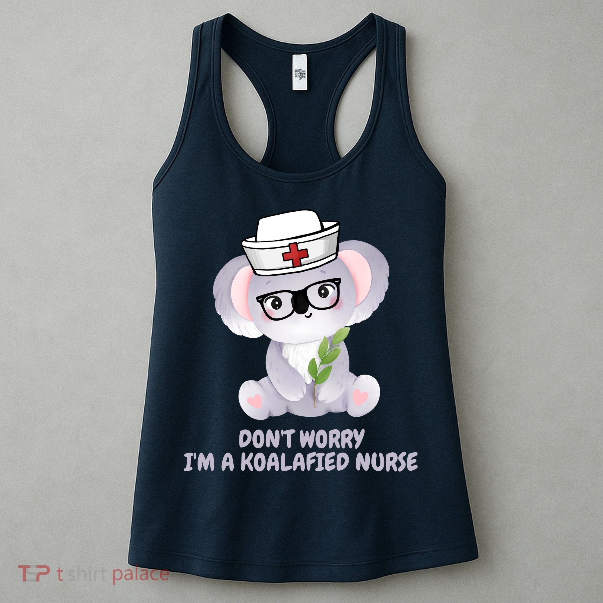 Funny Nurse Gifts, Koala Koalafied Nursing Qualified Women's Tank Top