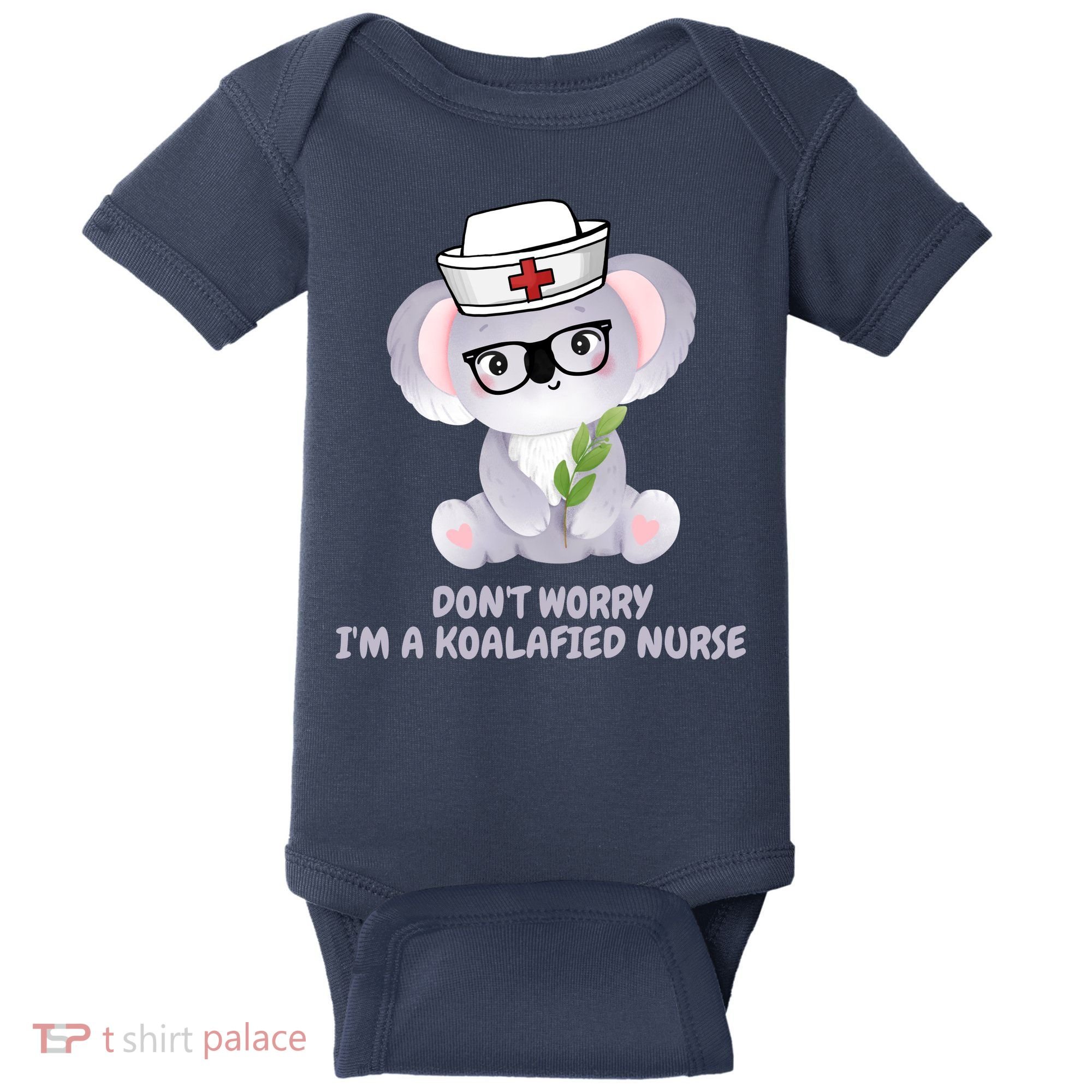 Funny Nurse Gifts, Koala Koalafied Nursing Qualified Baby Bodysuit
