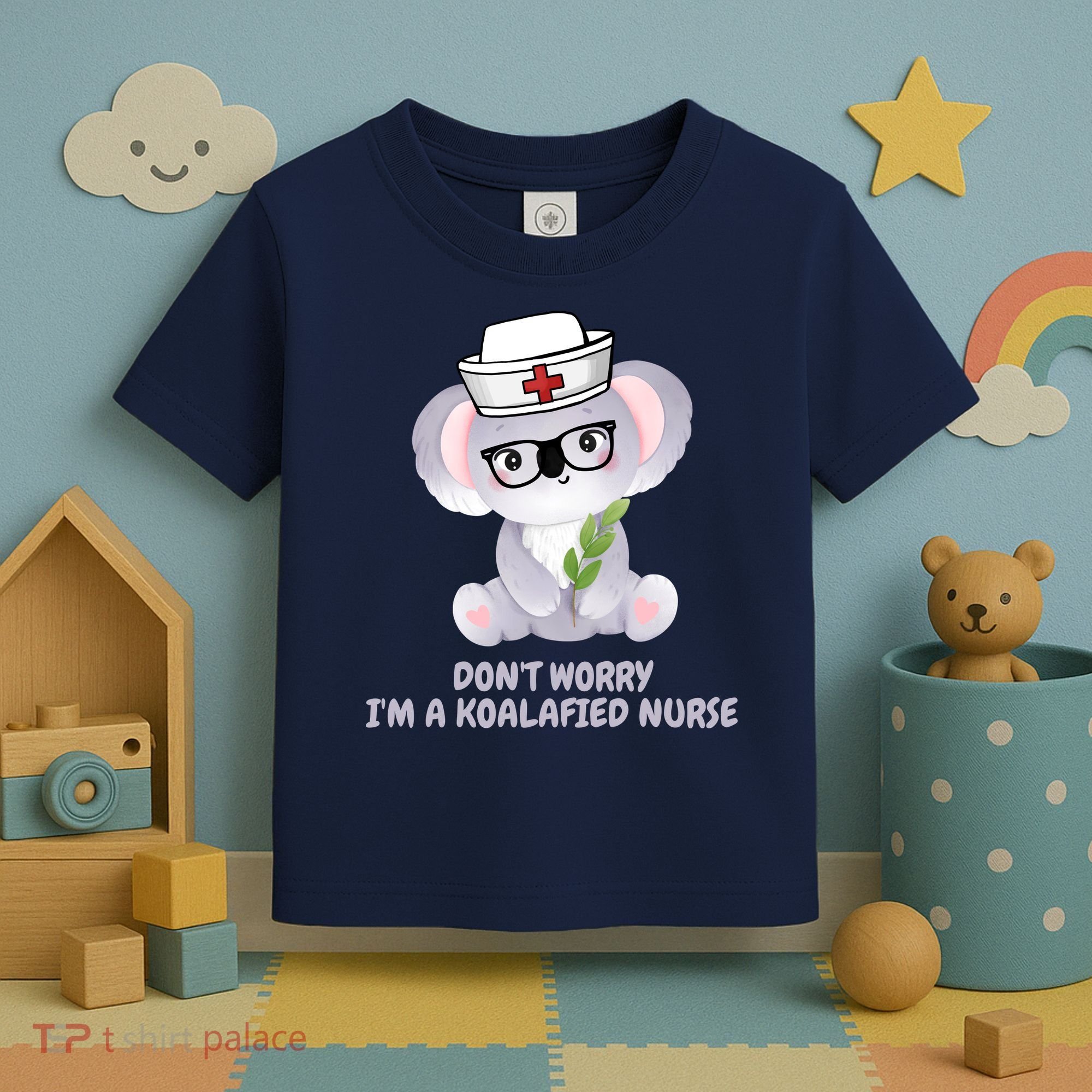 Funny Nurse Gifts, Koala Koalafied Nursing Qualified Toddler T-Shirt