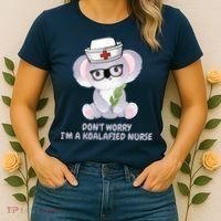 Funny Nurse Gifts, Koala Koalafied Nursing Qualified Women's T-Shirt thumb 2