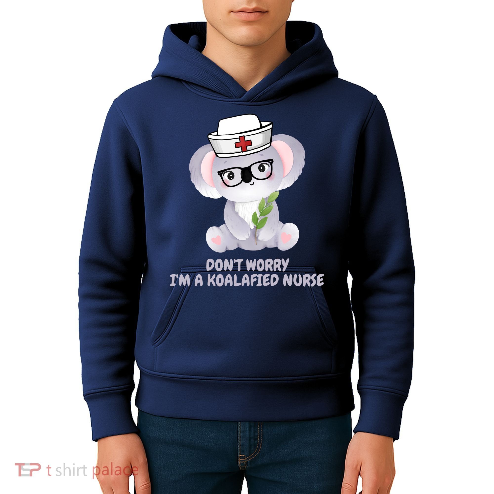 Funny Nurse Gifts, Koala Koalafied Nursing Qualified Kids Hoodie