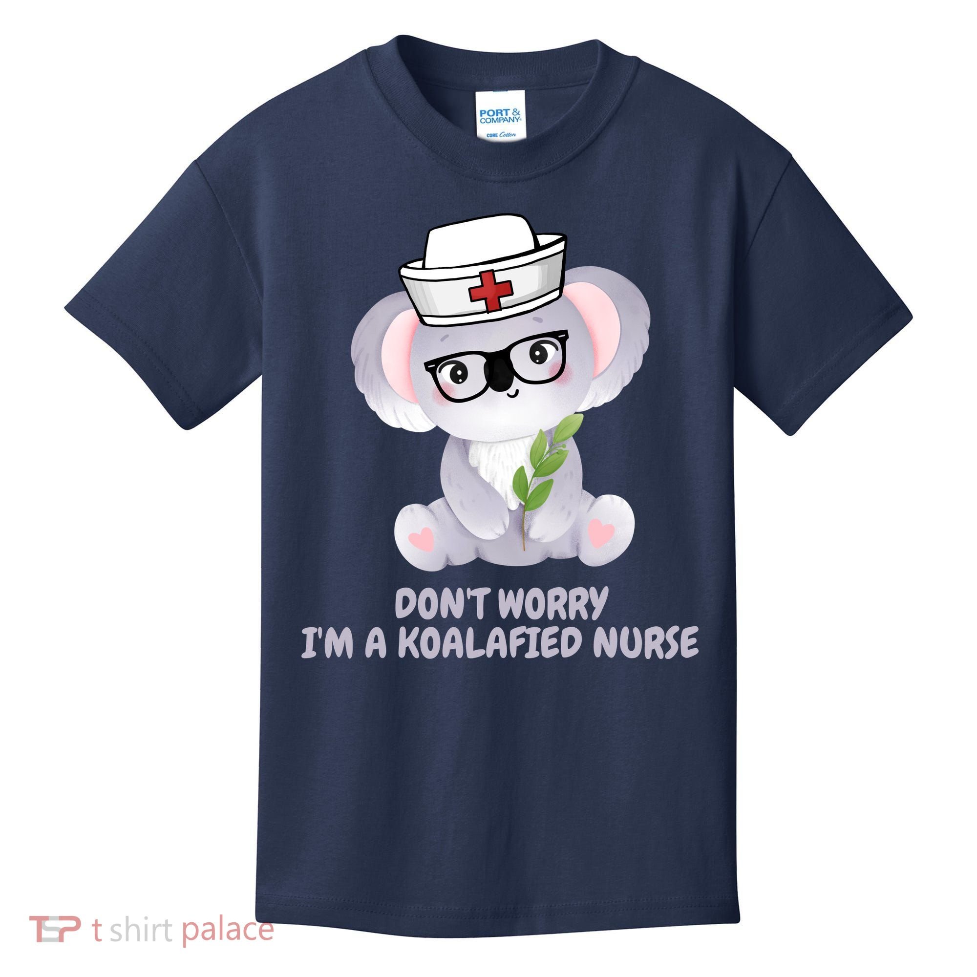 Funny Nurse Gifts, Koala Koalafied Nursing Qualified Kids T-Shirt