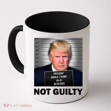 Funny Not Guilty Donald Trump Mug Shot Coffee Mug