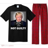 Funny Not Guilty Donald Trump Mug Shot Pajama Set thumb 0