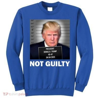 Funny Not Guilty Donald Trump Mug Shot Sweatshirt