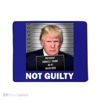 Funny Not Guilty Donald Trump Mug Shot Mousepad thumb 0