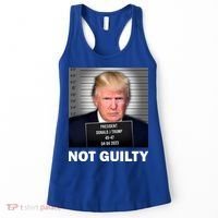 Funny Not Guilty Donald Trump Mug Shot Women's Tank Top thumb 0