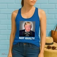 Funny Not Guilty Donald Trump Mug Shot Women's Tank Top thumb 2