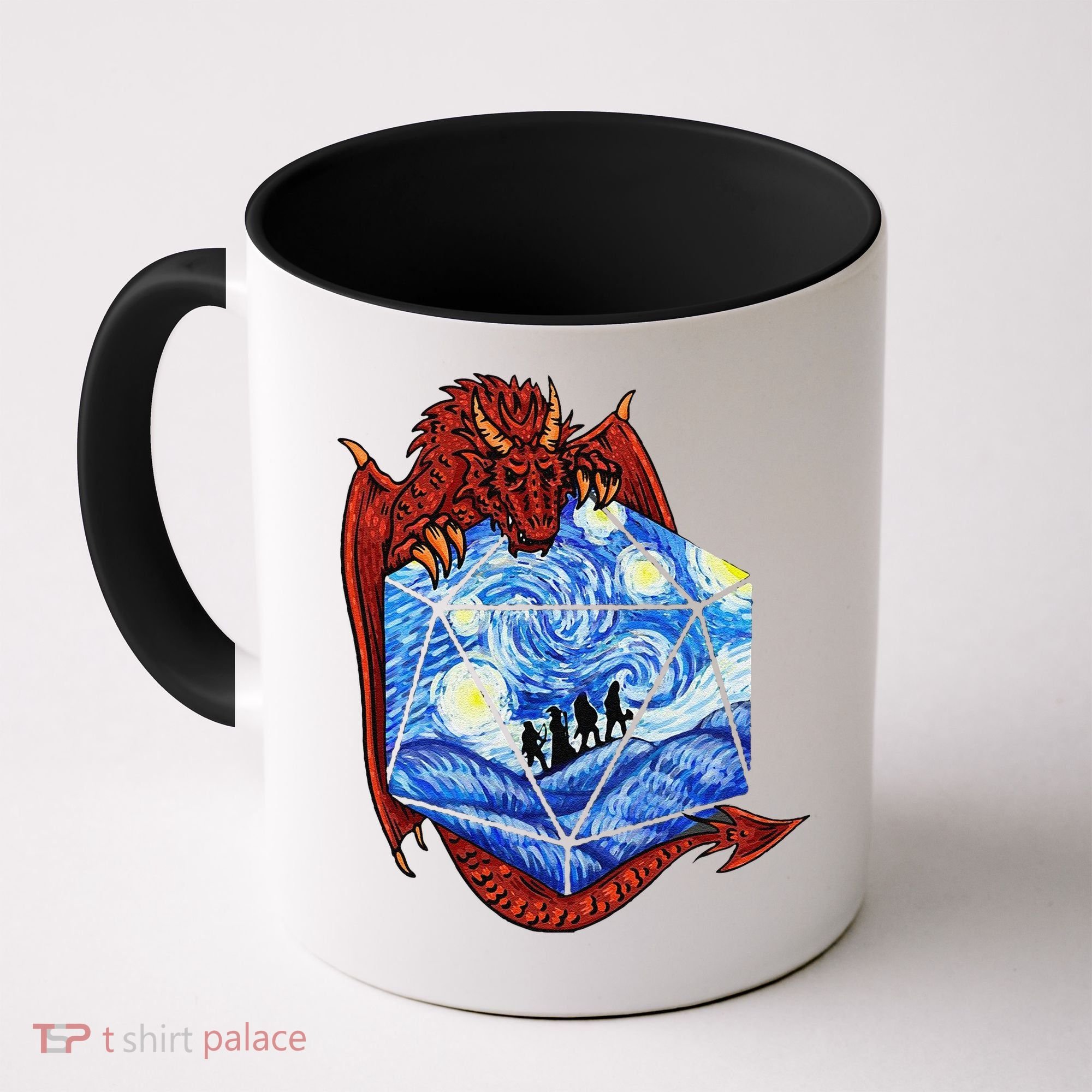 Funny Nerdy Gamer Fantasy Art Starry Night Gift Coffee Mug