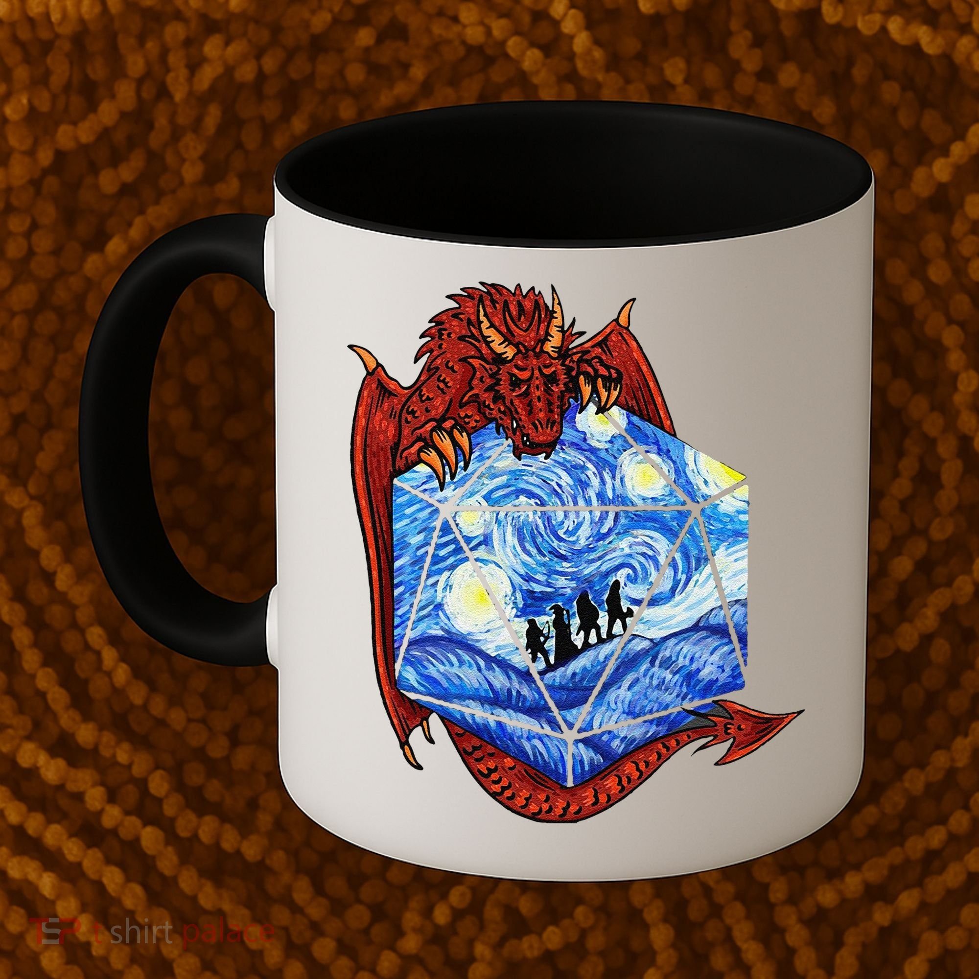 Funny Nerdy Gamer Fantasy Art Starry Night Gift Coffee Mug