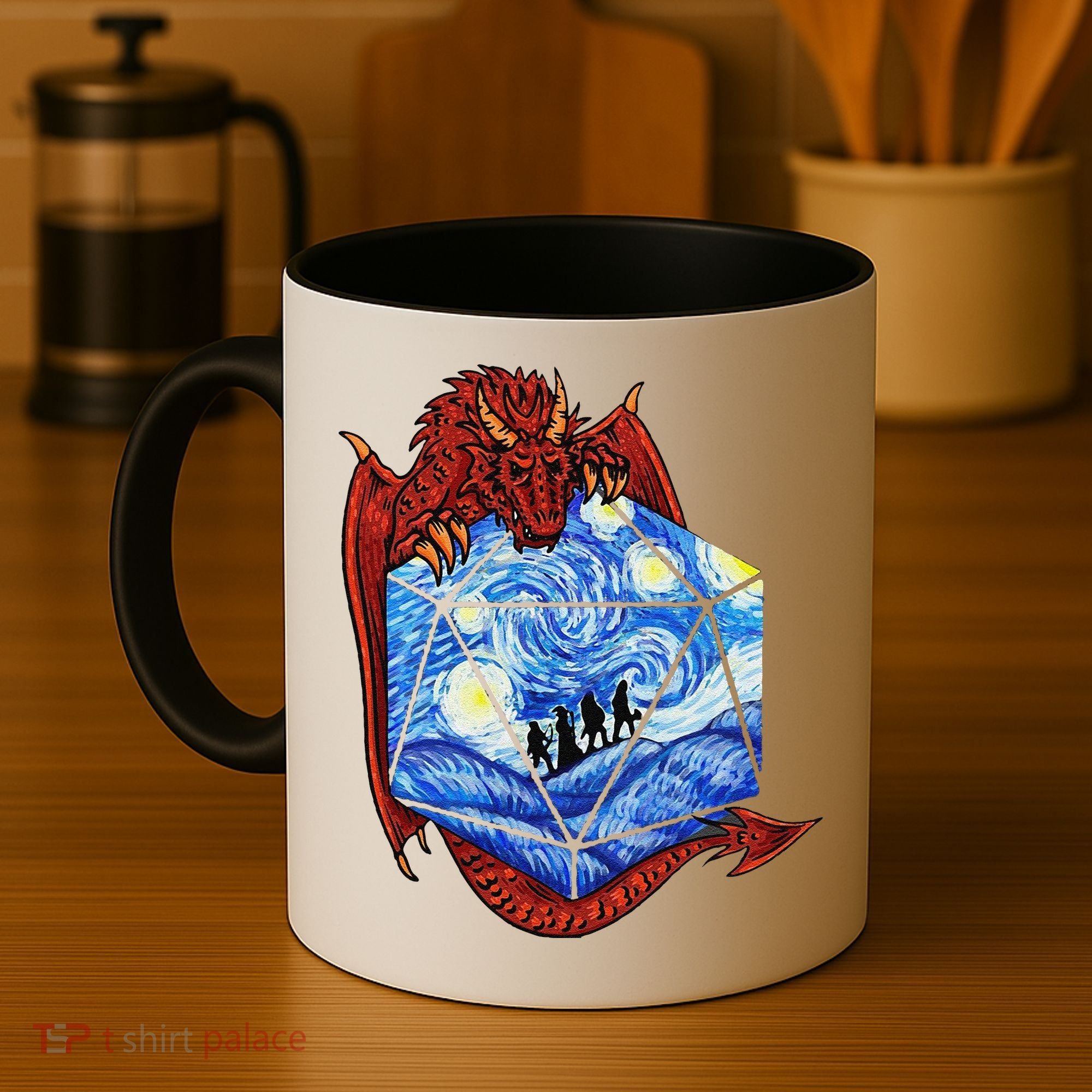 Funny Nerdy Gamer Fantasy Art Starry Night Gift Coffee Mug