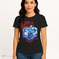 Funny Nerdy Gamer Fantasy Art Starry Night Gift Women's T-Shirt thumb 4