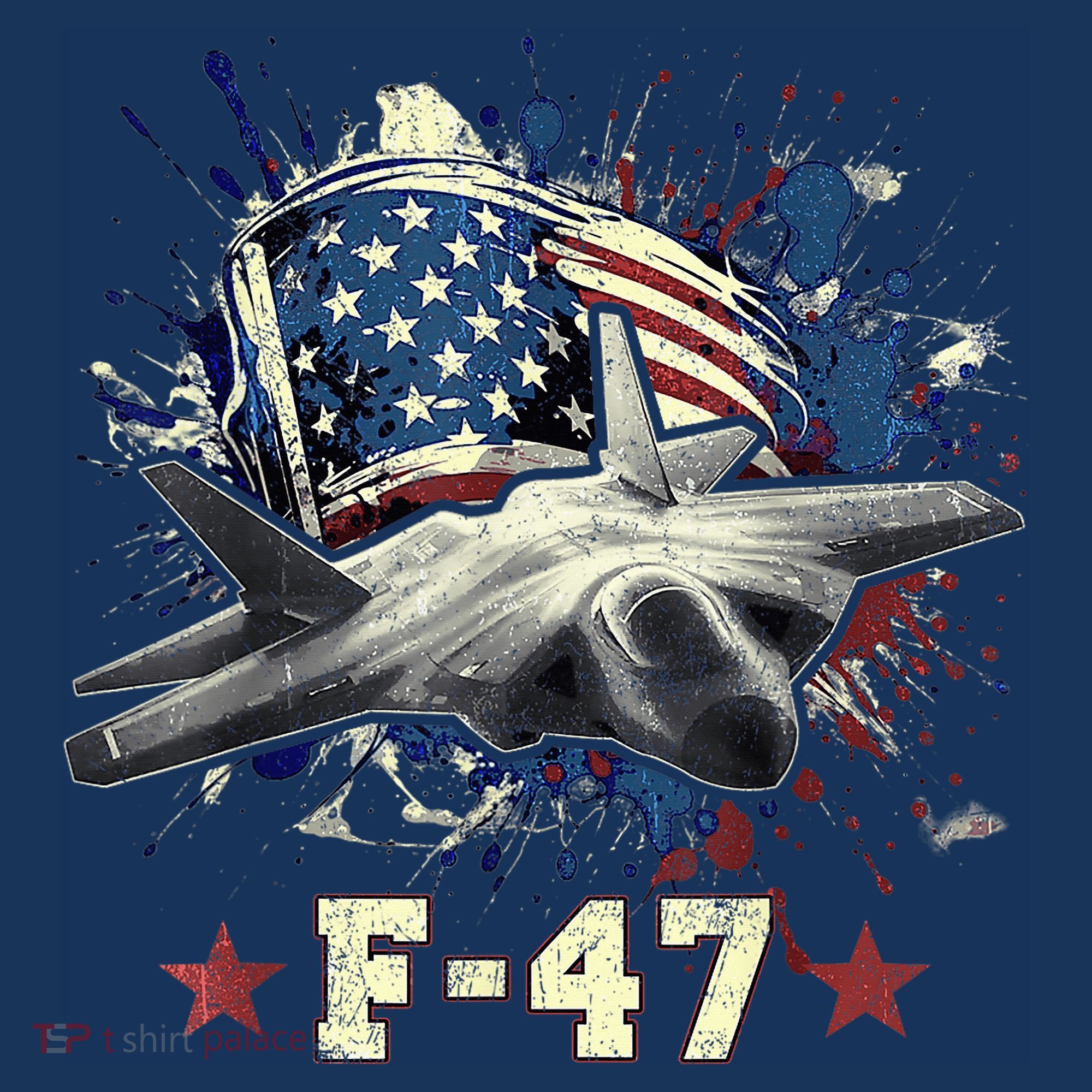 F-47 Next Generation Fighter Jet Aviation Airshow Polo