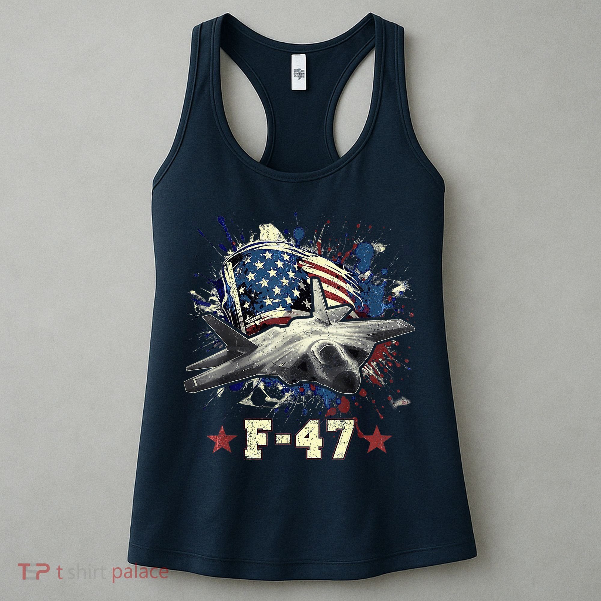 F-47 Next Generation Fighter Jet Aviation Airshow Women's Tank Top