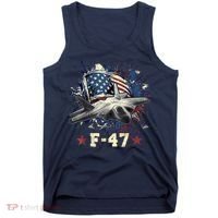 F-47 Next Generation Fighter Jet Aviation Airshow Tank Top thumb 0