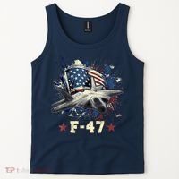 F-47 Next Generation Fighter Jet Aviation Airshow Tank Top thumb 2
