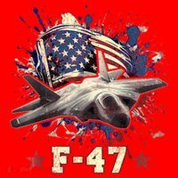 F-47 Next Generation Fighter Jet Aviation Airshow Santa Hat thumb 1