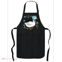 Floral Nanny Goose Cute Silly Goose Mothers Day Apron thumb 0