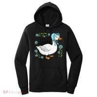 Floral Nanny Goose Cute Silly Goose Mothers Day Women's Hoodie thumb 0