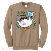 Floral Nanny Goose Cute Silly Goose Mothers Day Sweatshirt thumb 0