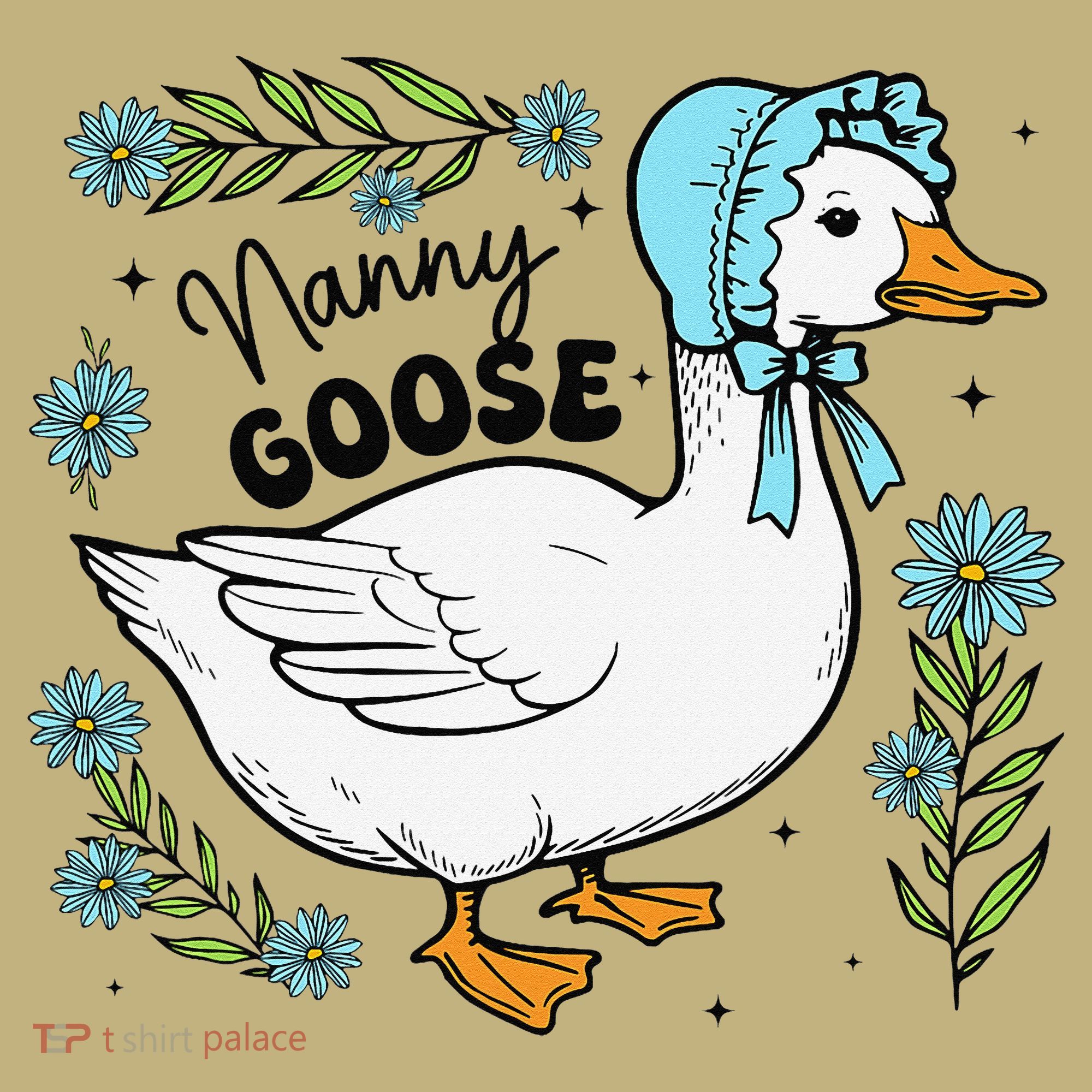 Floral Nanny Goose Cute Silly Goose Mothers Day Sweatshirt