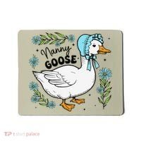 Floral Nanny Goose Cute Silly Goose Mothers Day Mousepad thumb 0