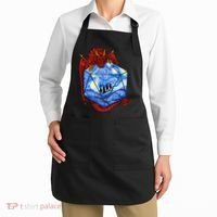 Funny Nerdy Gamer Fantasy Art Starry Night Apron thumb 2