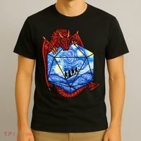 Funny Nerdy Gamer Fantasy Art Starry Night T-Shirt thumb 3
