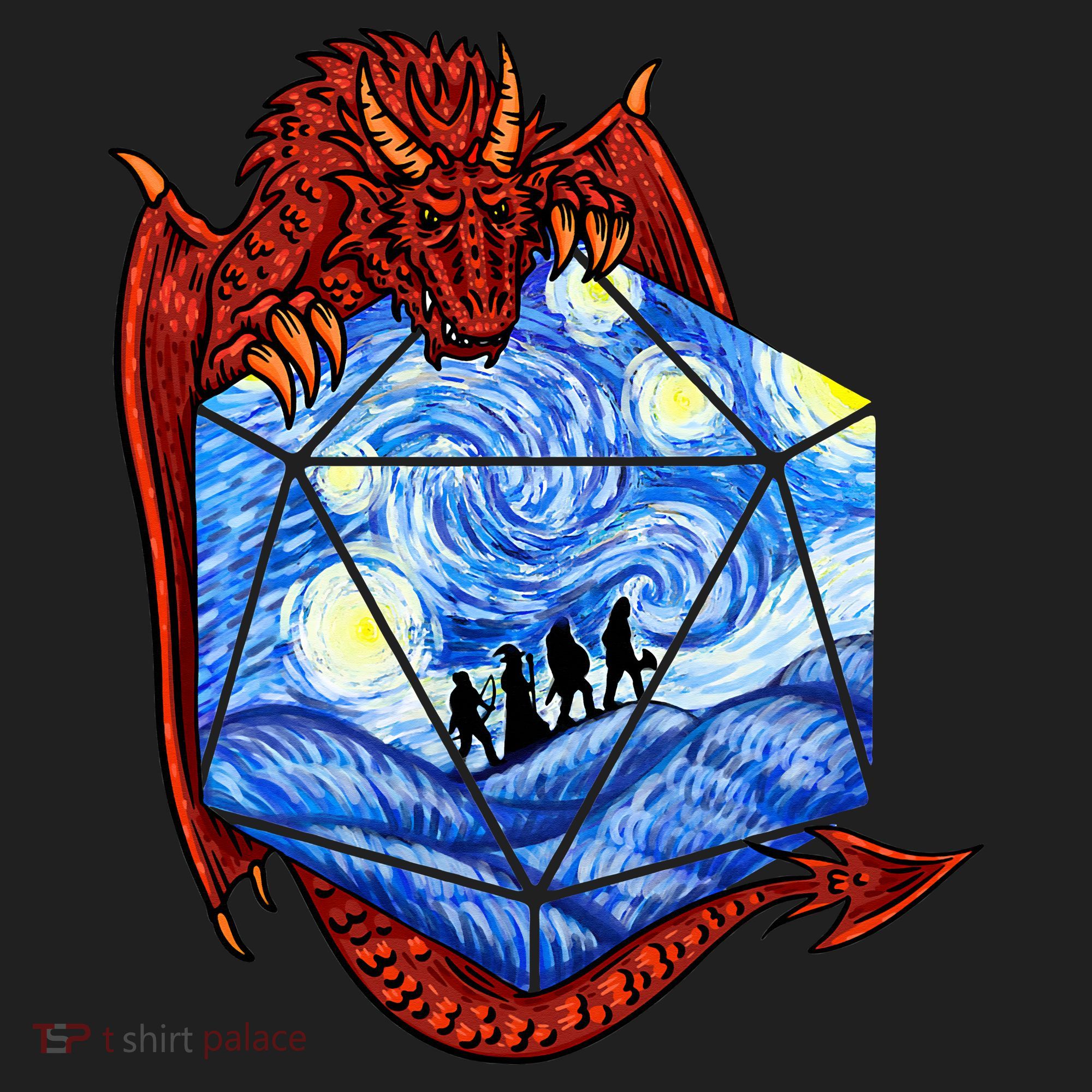 Funny Nerdy Gamer Fantasy Art Starry Night Beanie
