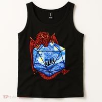 Funny Nerdy Gamer Fantasy Art Starry Night Tank Top thumb 2