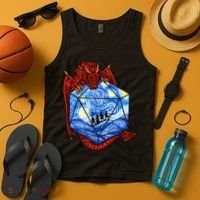 Funny Nerdy Gamer Fantasy Art Starry Night Tank Top thumb 4