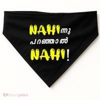 Funny Nahi Hindi Keralite Malayali Malayalam USA-Made Doggie Bandana thumb 0