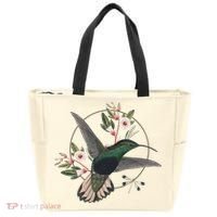 Floral Nature Hummingbird Tote Bag thumb 0
