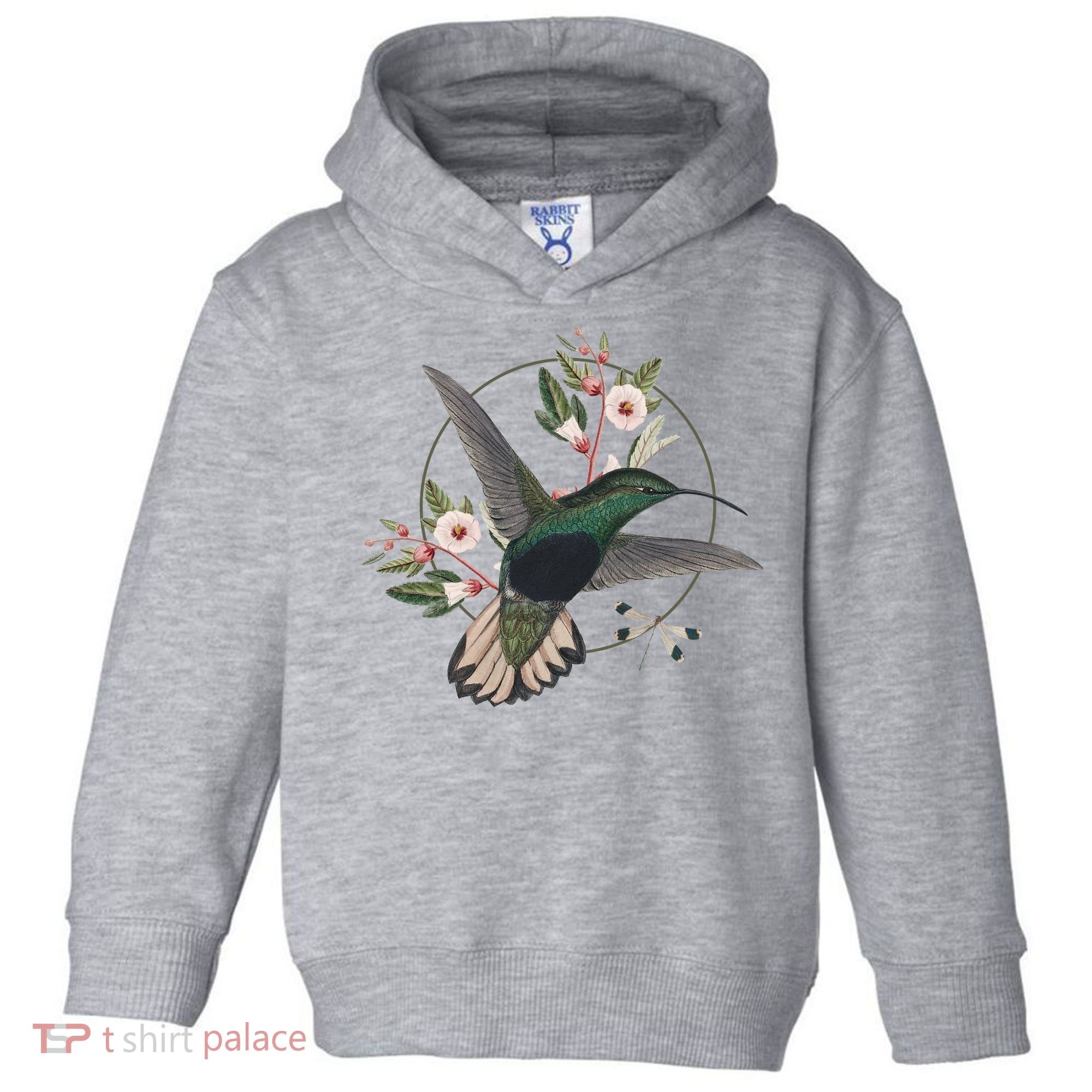 Floral Nature Hummingbird Toddler Hoodie