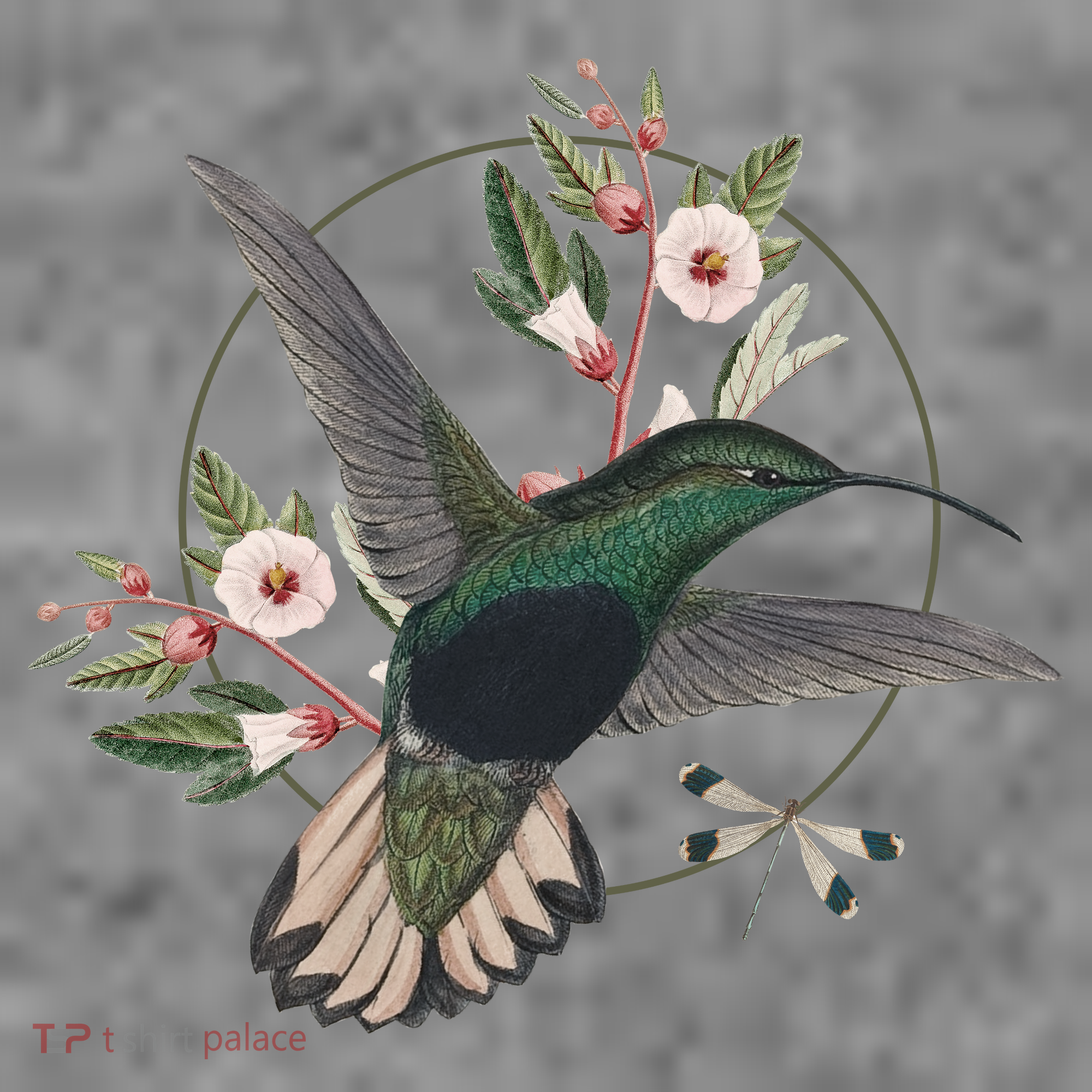 Floral Nature Hummingbird Toddler Hoodie