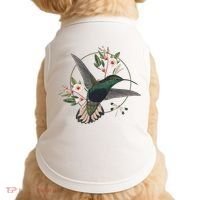 Floral Nature Hummingbird Doggie Tank thumb 0