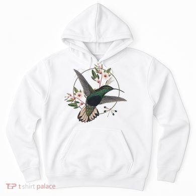Floral Nature Hummingbird Hoodie