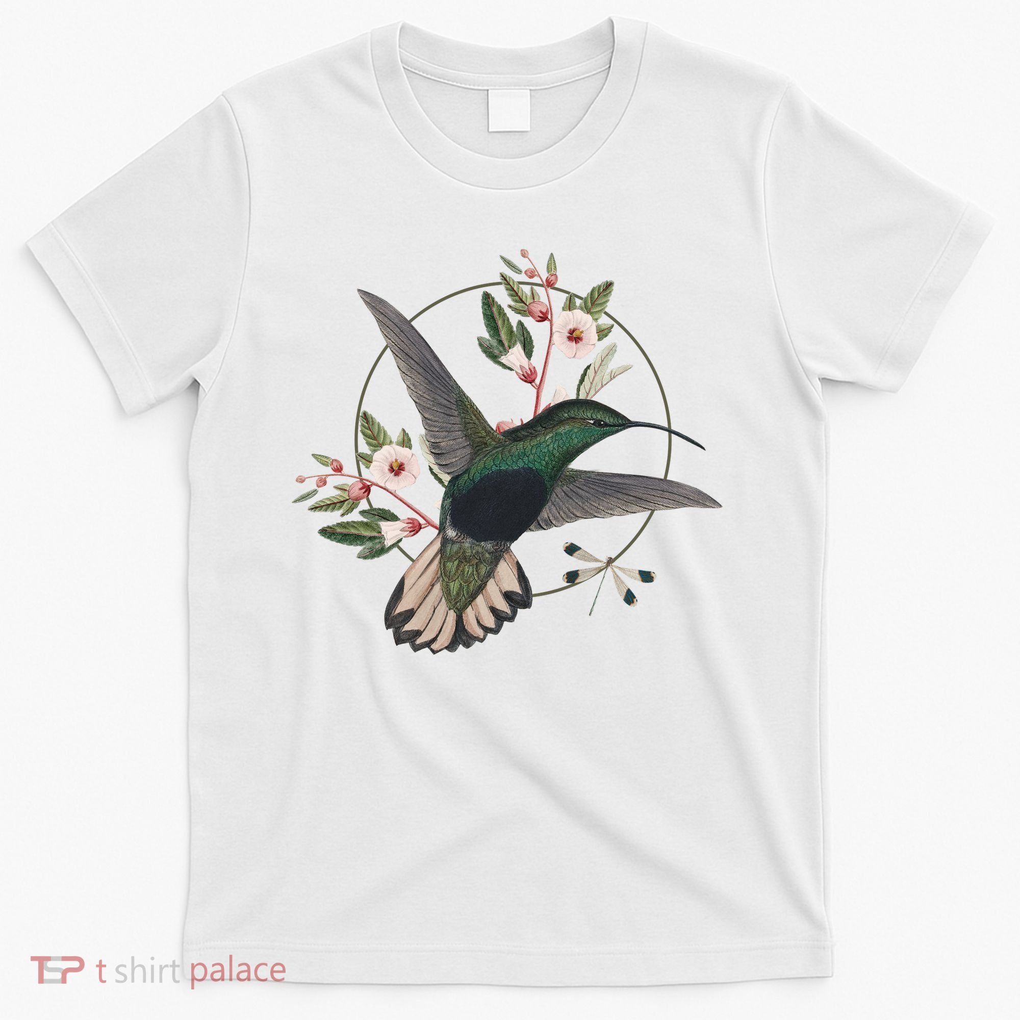 Floral Nature Hummingbird T-Shirt