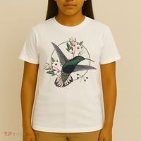 Floral Nature Hummingbird T-Shirt thumb 4