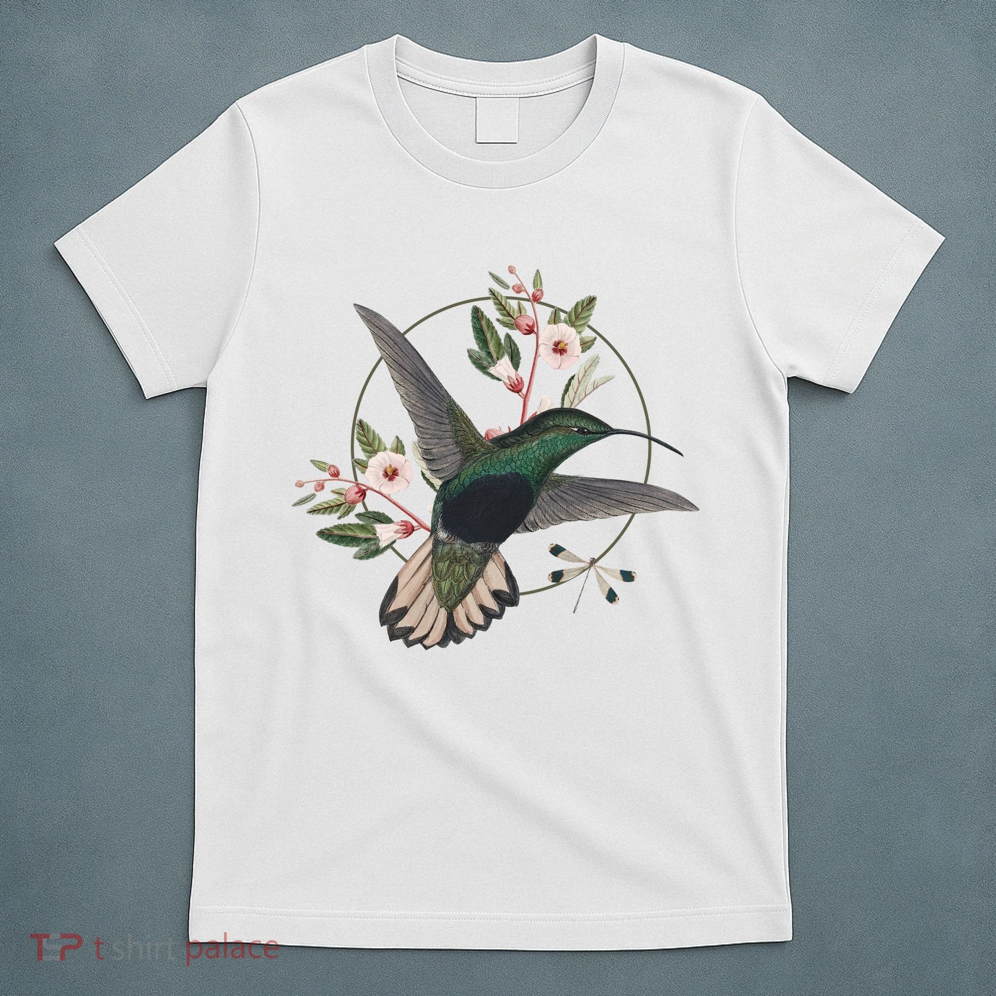Floral Nature Hummingbird T-Shirt