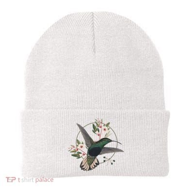 Floral Nature Hummingbird Beanie