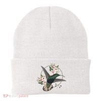 Floral Nature Hummingbird Beanie thumb 0
